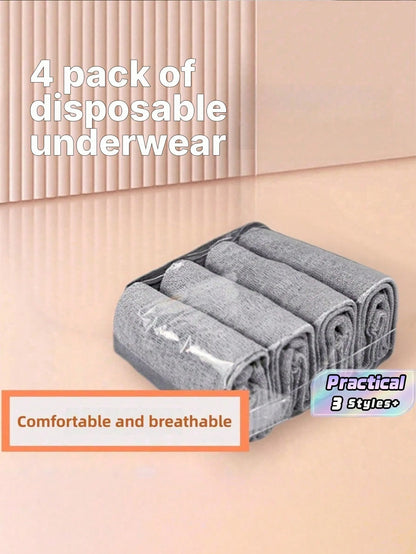 Disposable Underwear; Travel Hotel Sanitary Panties; Maternity Postpartum Belly Shaping Elastic Pants; Seamless Non-Binding Soft & Comfortable