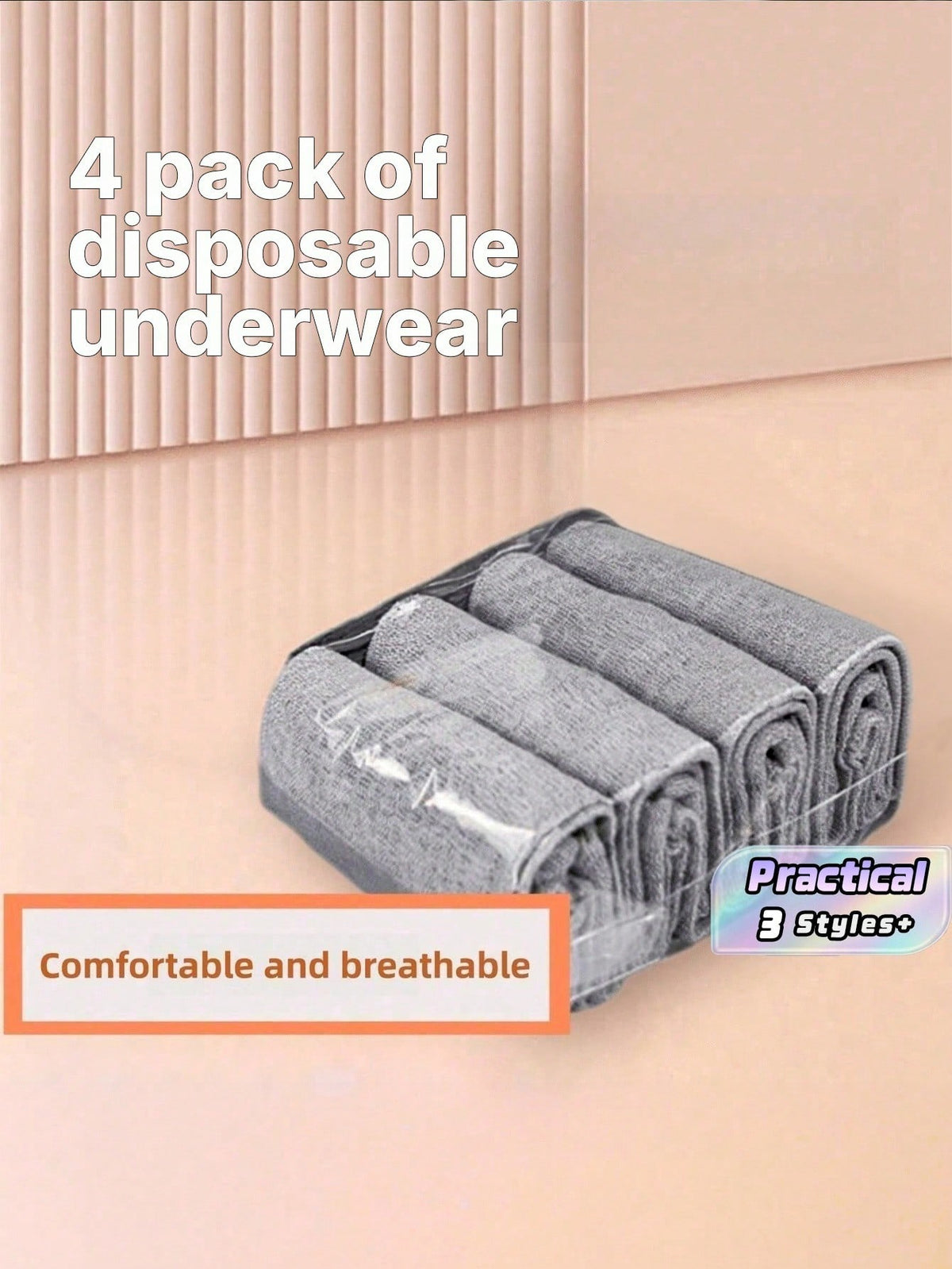 Disposable Underwear; Travel Hotel Sanitary Panties; Maternity Postpartum Belly Shaping Elastic Pants; Seamless Non-Binding Soft & Comfortable