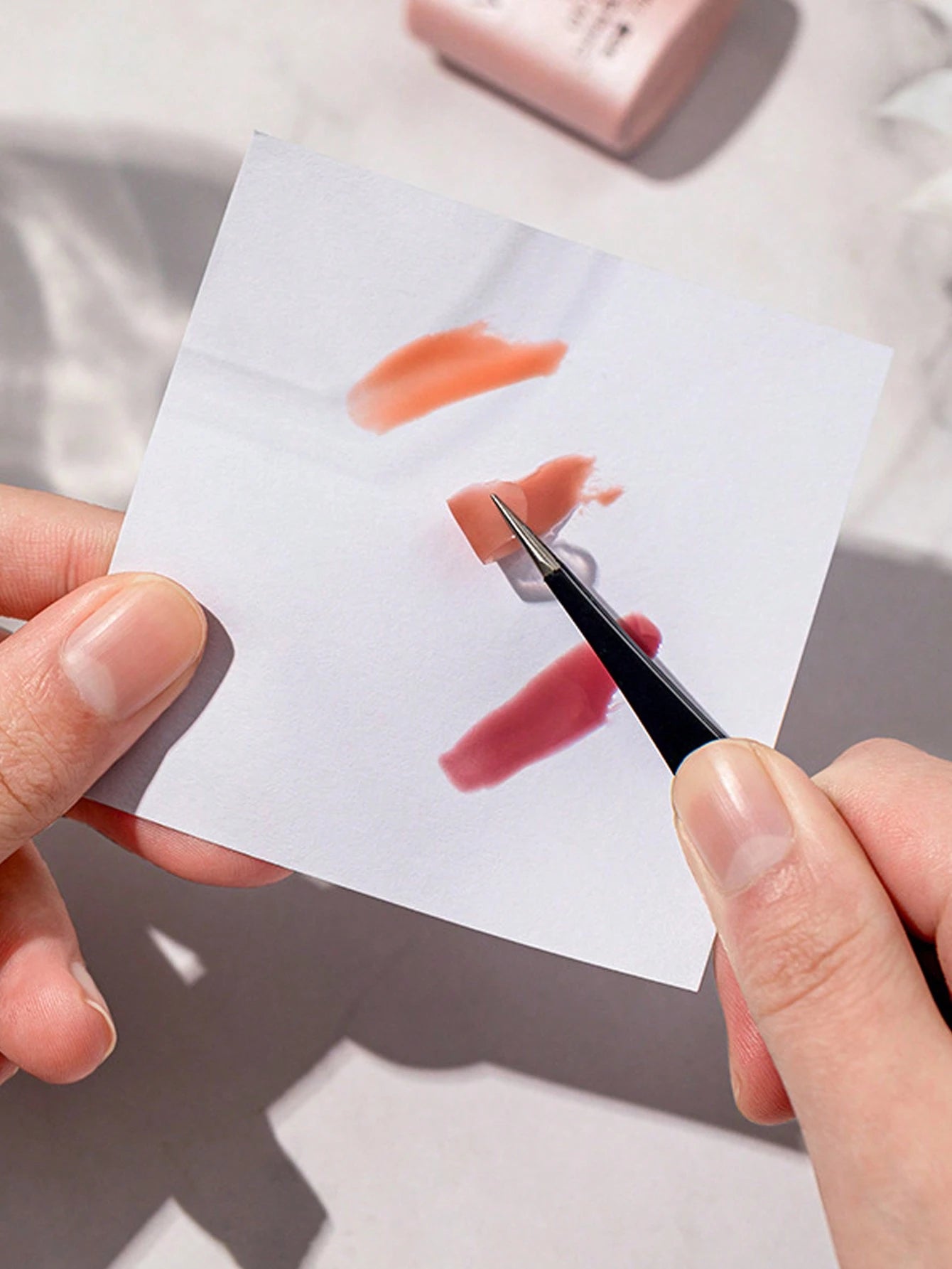Disposable Waterproof Nail Art Palette With Thick Double-Sided Adhesive, For Painting, Mixing, Waterproof Color Mixing Paper, Nail Art Tools,Back To School,School Supplies