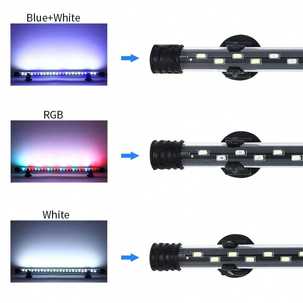[Dual Row Fish Tank Light] Dual Row Aquarium Brightening Fish Tank Diving Light| Suitable For Aquarium Decoration And Lighting