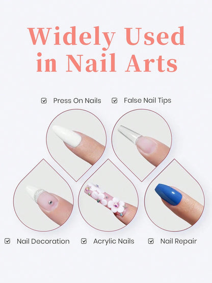 Dueloit 5/3/1pc Super Strong Nail Glue, Suitable For Nail Tips, Acrylic Nail Tips And Fake Nail Patches, Brush-On Nail Adhesive, Long-Lasting, Fake Nail Tip Glue Gel, Random Shipment