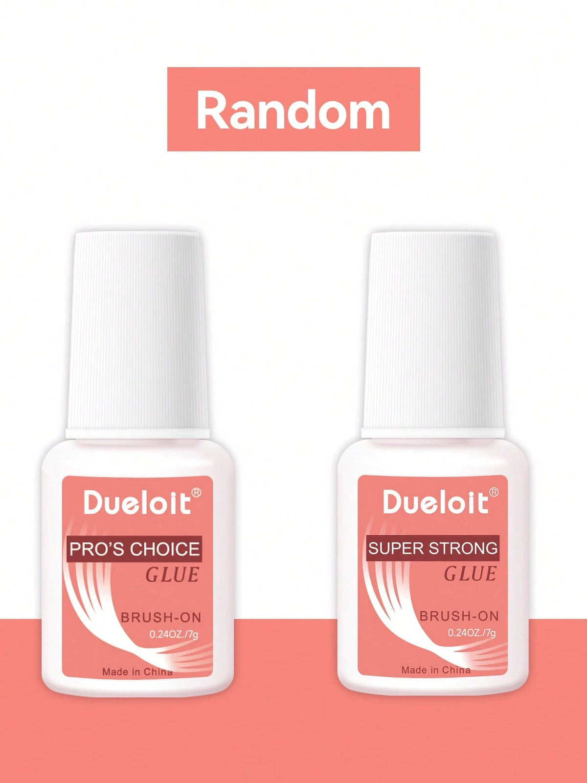 Dueloit 5/3/1pc Super Strong Nail Glue, Suitable For Nail Tips, Acrylic Nail Tips And Fake Nail Patches, Brush-On Nail Adhesive, Long-Lasting, Fake Nail Tip Glue Gel, Random Shipment
