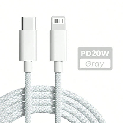 Durcord Fast Charging Nylon Braid Cable Fast Charging,USB-C To Lightning Fast Charging Cable Cable,Nylon Braids Sync Cable, Compatible With IPhone 13/13 Mini13 Pro/Pro Max 12/12Mini12 Pro/Pro Max 11/P