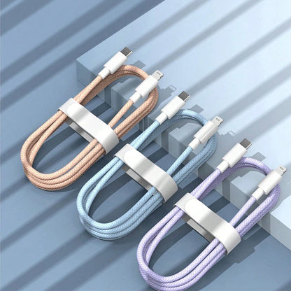 Durcord Fast Charging Nylon Braid Cable Fast Charging,USB-C To Lightning Fast Charging Cable Cable,Nylon Braids Sync Cable, Compatible With IPhone 13/13 Mini13 Pro/Pro Max 12/12Mini12 Pro/Pro Max 11/P