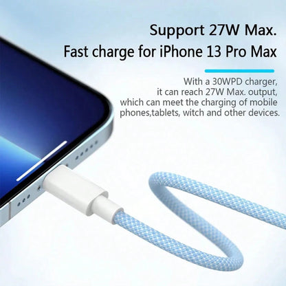 Durcord Fast Charging Nylon Braid Cable Fast Charging,USB-C To Lightning Fast Charging Cable Cable,Nylon Braids Sync Cable, Compatible With IPhone 13/13 Mini13 Pro/Pro Max 12/12Mini12 Pro/Pro Max 11/P