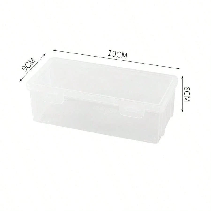 Dust-Proof Transparent Plastic Nail Polish Storage Box With Safety Lock, Portable Gel UV Nail Polish Bottle Storage Case, Suitable For Home And Nail Salon Storage Of Small Nail Art Supplies