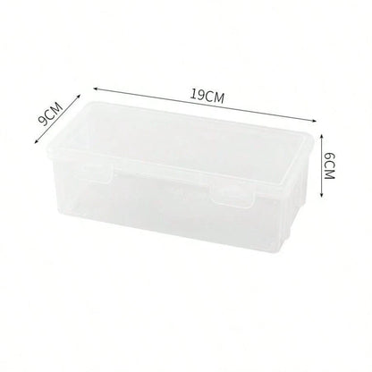 Dust-Proof Transparent Plastic Nail Polish Storage Box With Safety Lock, Portable Gel UV Nail Polish Bottle Storage Case, Suitable For Home And Nail Salon Storage Of Small Nail Art Supplies