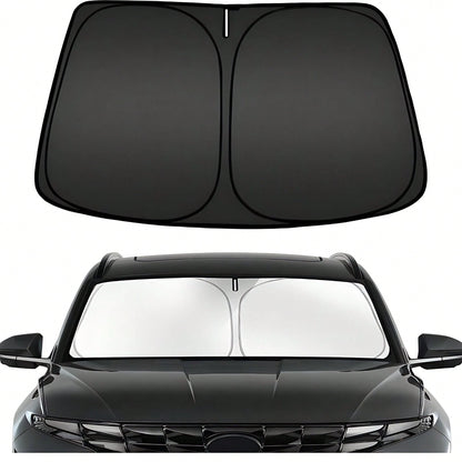 Easypie Selection 1pc Foldable Car Sunshade, Front Windshield Sunshade, Blocks UV Rays And Keeps Car Interior Cool, Universal Thickened Sunshade For Car Interior Cooling, Suitable As Gift For Friends