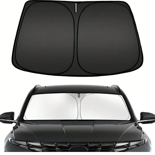 Easypie Selection 1pc Foldable Car Sunshade, Front Windshield Sunshade, Blocks UV Rays And Keeps Car Interior Cool, Universal Thickened Sunshade For Car Interior Cooling, Suitable As Gift For Friends
