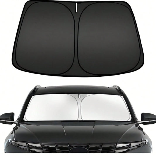 Easypie Selection 1pc Foldable Car Sunshade, Front Windshield Sunshade, Blocks UV Rays And Keeps Car Interior Cool, Universal Thickened Sunshade For Car Interior Cooling, Suitable As Gift For Friends