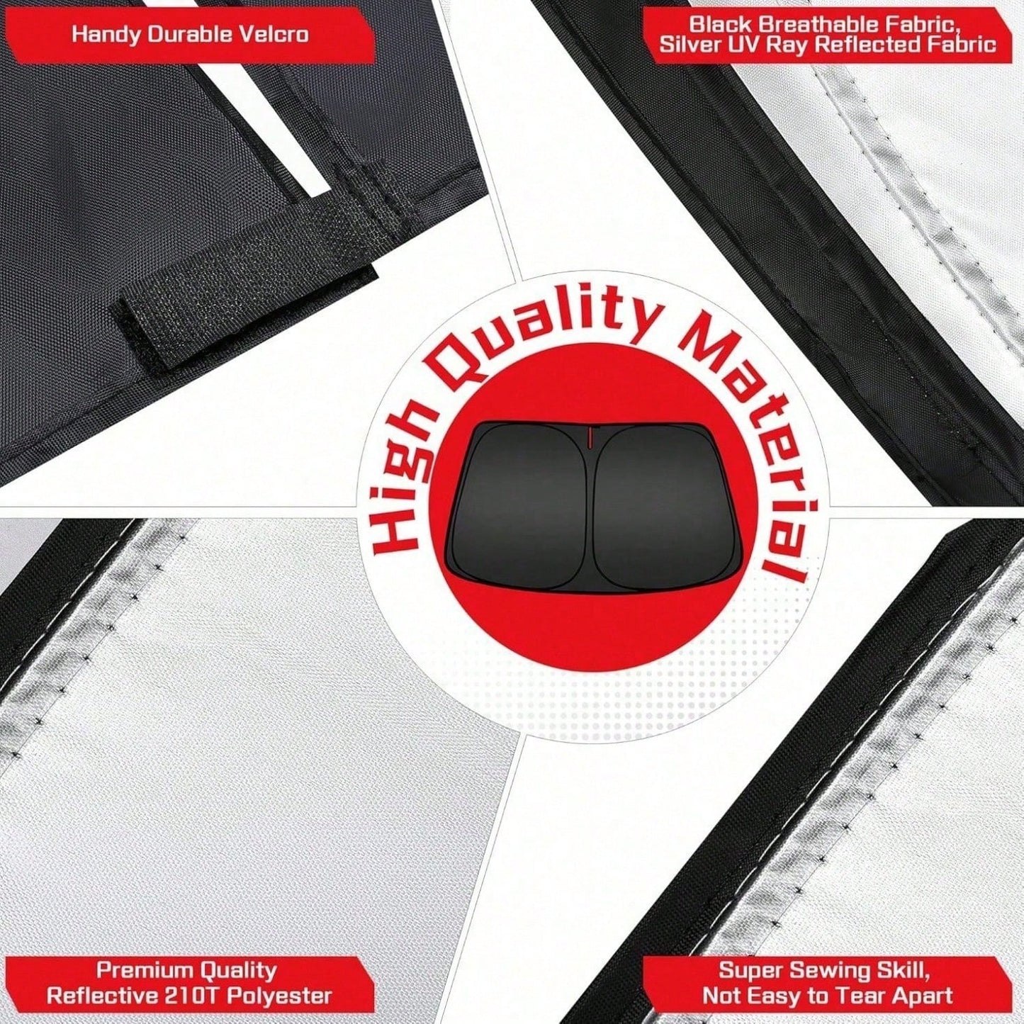 Easypie Selection 1pc Foldable Car Sunshade, Front Windshield Sunshade, Blocks UV Rays And Keeps Car Interior Cool, Universal Thickened Sunshade For Car Interior Cooling, Suitable As Gift For Friends