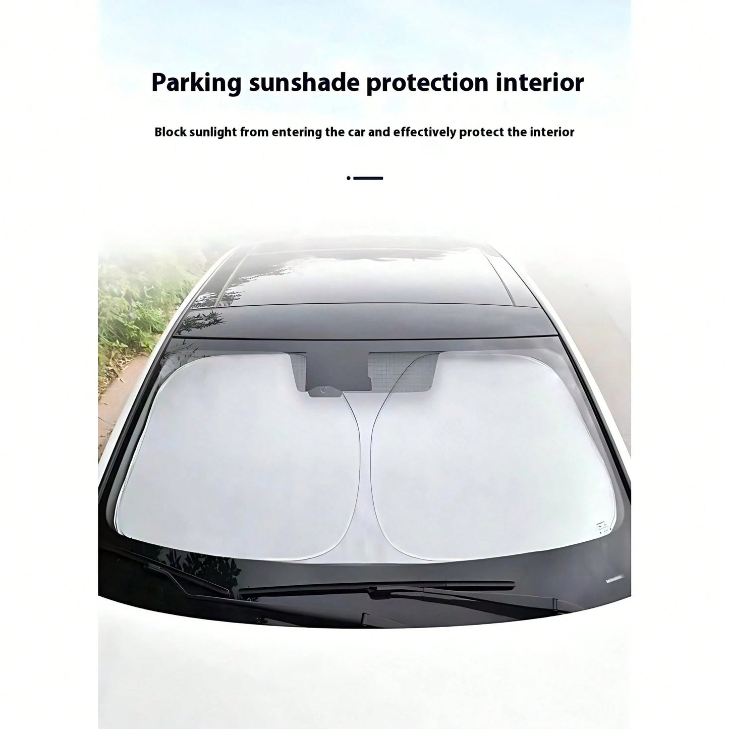 Easypie Selection 1pc Foldable Car Sunshade, Front Windshield Sunshade, Blocks UV Rays And Keeps Car Interior Cool, Universal Thickened Sunshade For Car Interior Cooling, Suitable As Gift For Friends