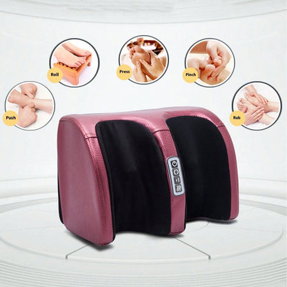 Electric Massager, Foot Massager, Vibrating Finger Pressure For Foot Kneading, Heating Massage. Christmas Holiday Gift.