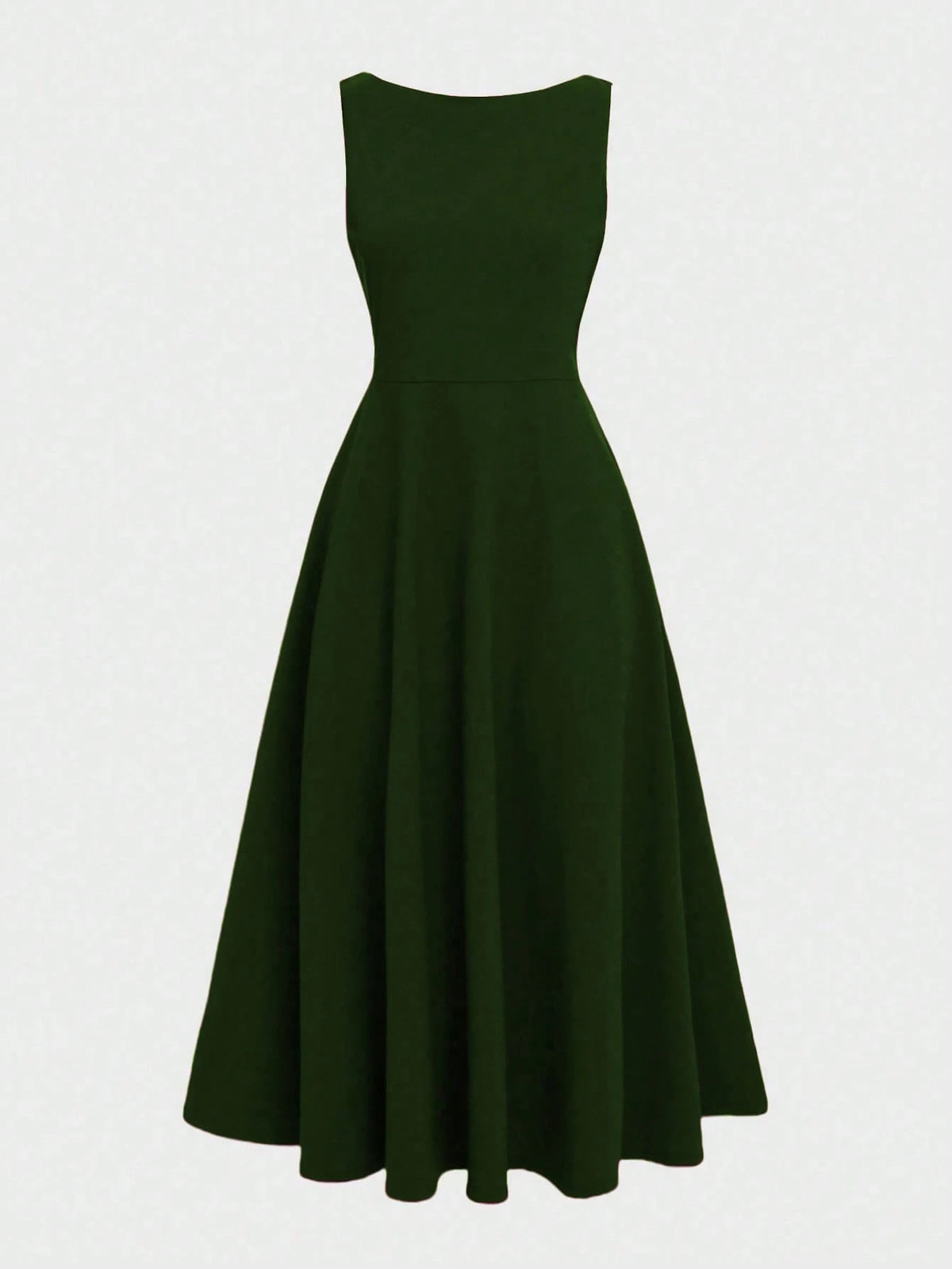Elegant French Romantic Backless Hollow-Out Cinched Waist Sexy Charming Maxi Dress, Suitable For Christmas, Holiday Party, Date Summer