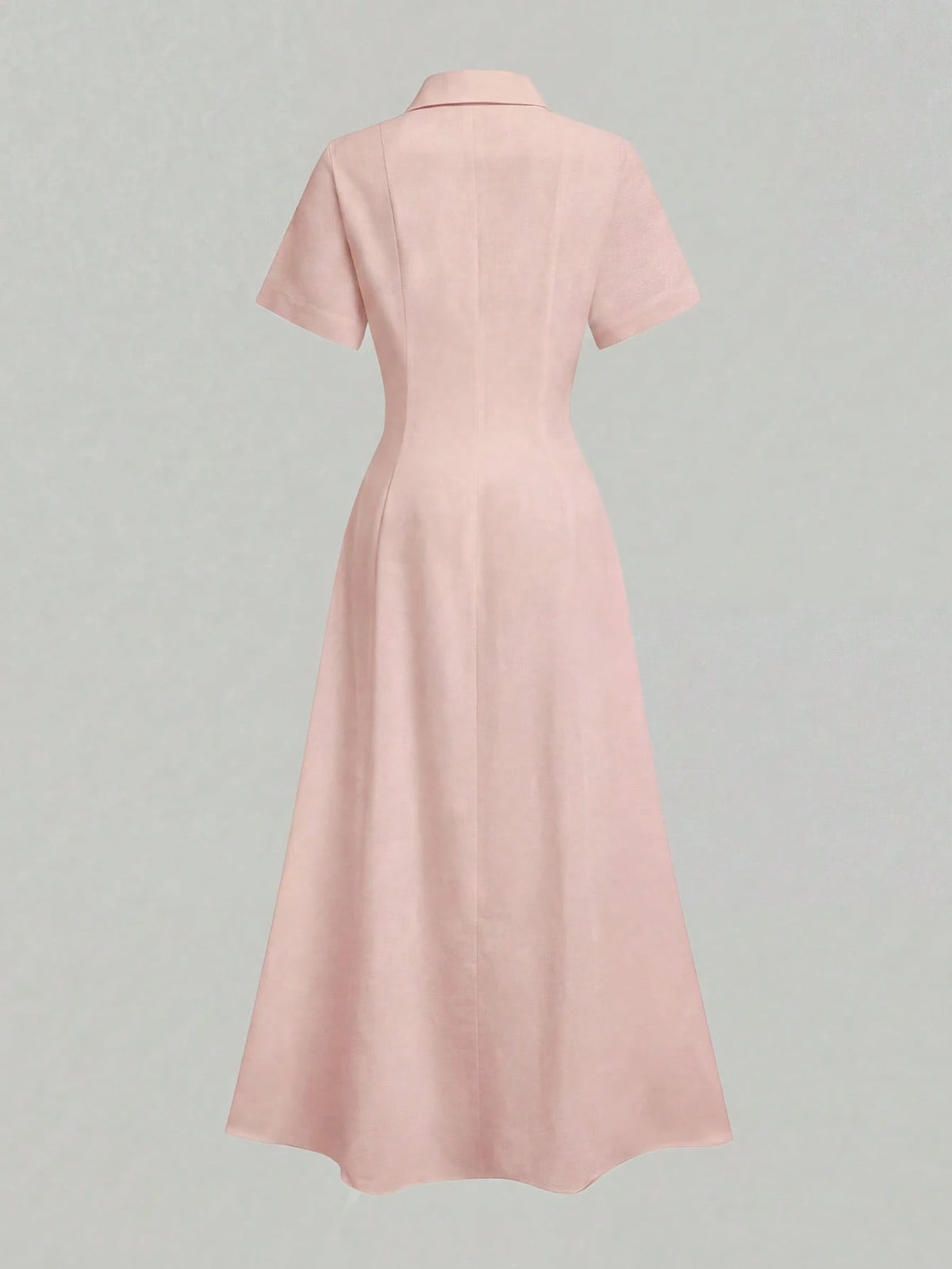 Elegant Linen Casual Commute Minimalist Office Daily Linen Dress, Summer Dresses, Elegant Dresses For Women, Casual Dresses For Women Pink