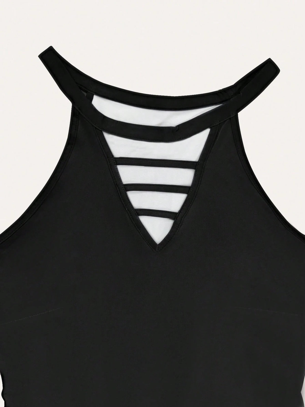 Elegant Sexy Gradient Hollow Out Spaghetti Strap Fitted Mini Dress, Highlights Curves, Suitable For Party And Commute, Spring/Summer Y2K Fashion Item