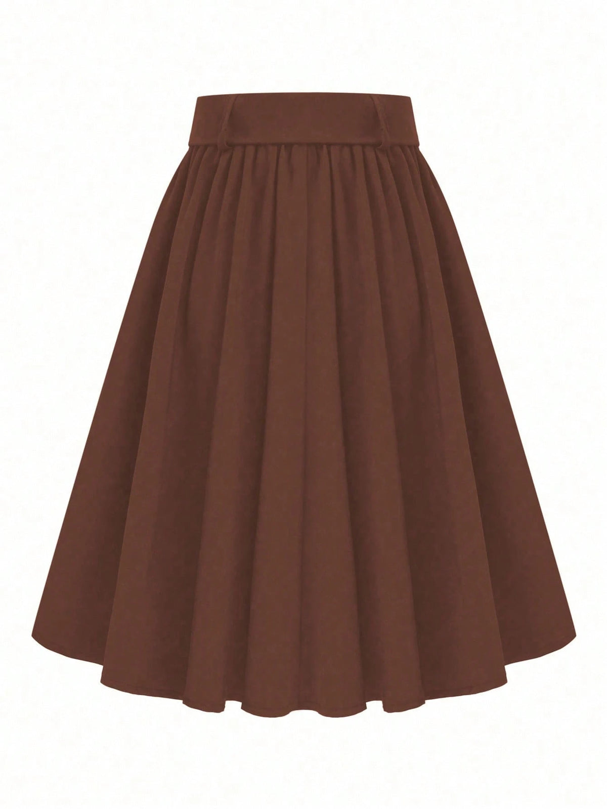 EMERY ROSE Casual Everyday Sunburst Button Decor Women's Skirt