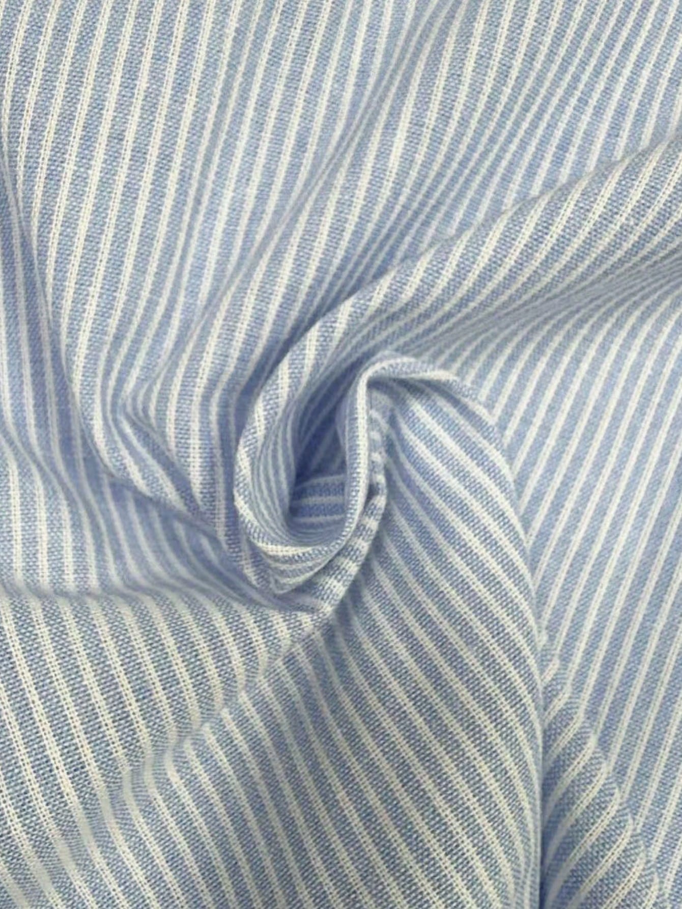 EMERY ROSE Women's Striped V-Neck Casual Loose Pocket Shirt
