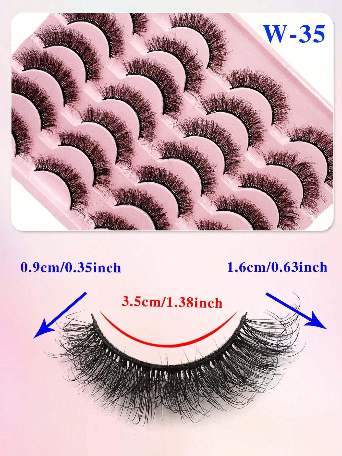 ENCHUW 14 Pairs Fluffy False Eyelashes Volume Long Thick Eyelashes Lashes Reusable Fake Eyelashes Lashes