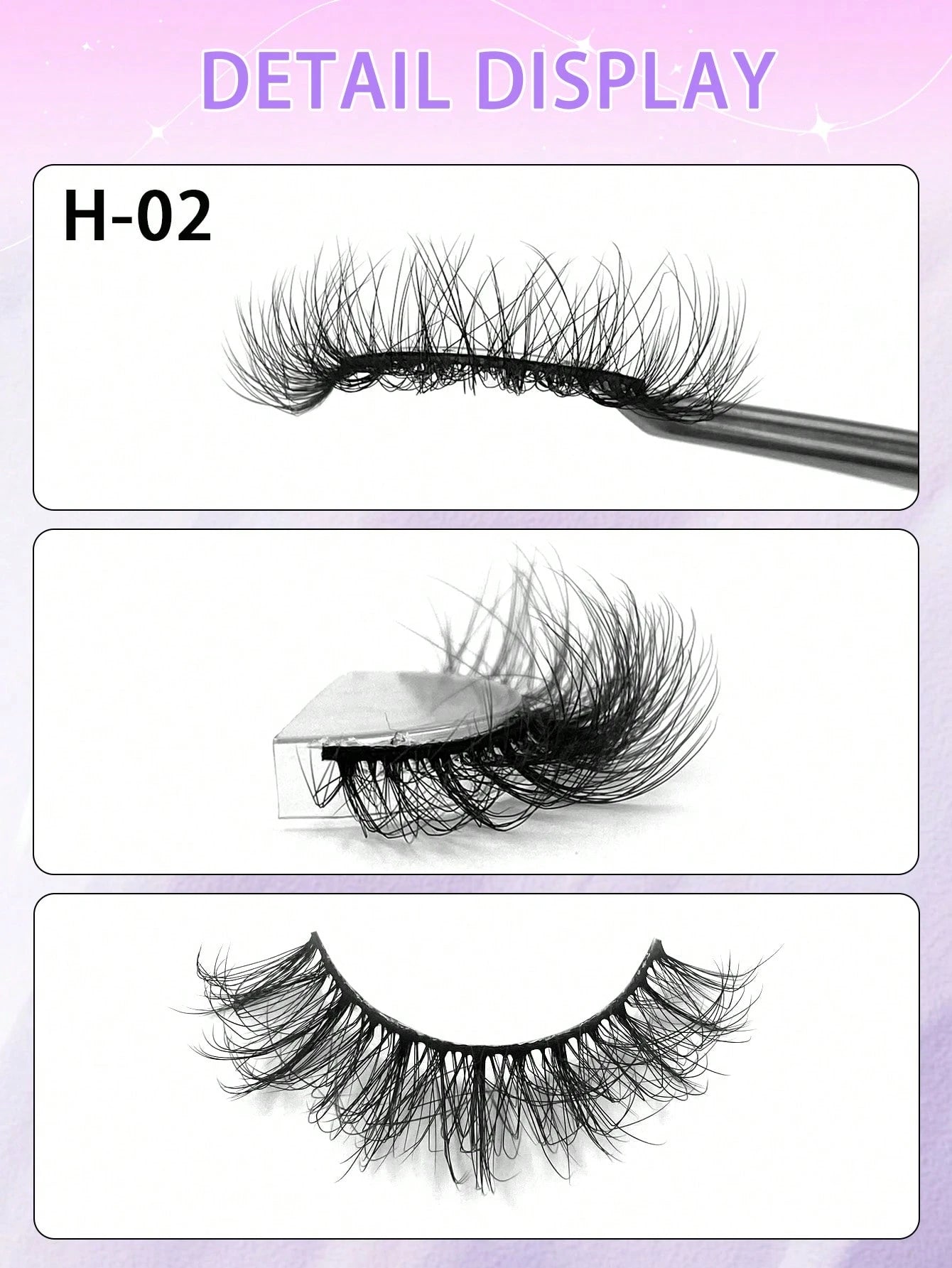 ENCHUW 14 Pairs Fluffy False Eyelashes Volume Long Thick Eyelashes Lashes Reusable Fake Eyelashes Lashes