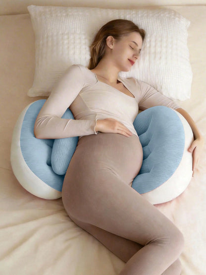 Ergonomic U-Shaped Pregnancy Pillow- Side Sleeper Maternity Support Cushion With Lumbar Protection, Provides Comfort For Abdomen And Back
