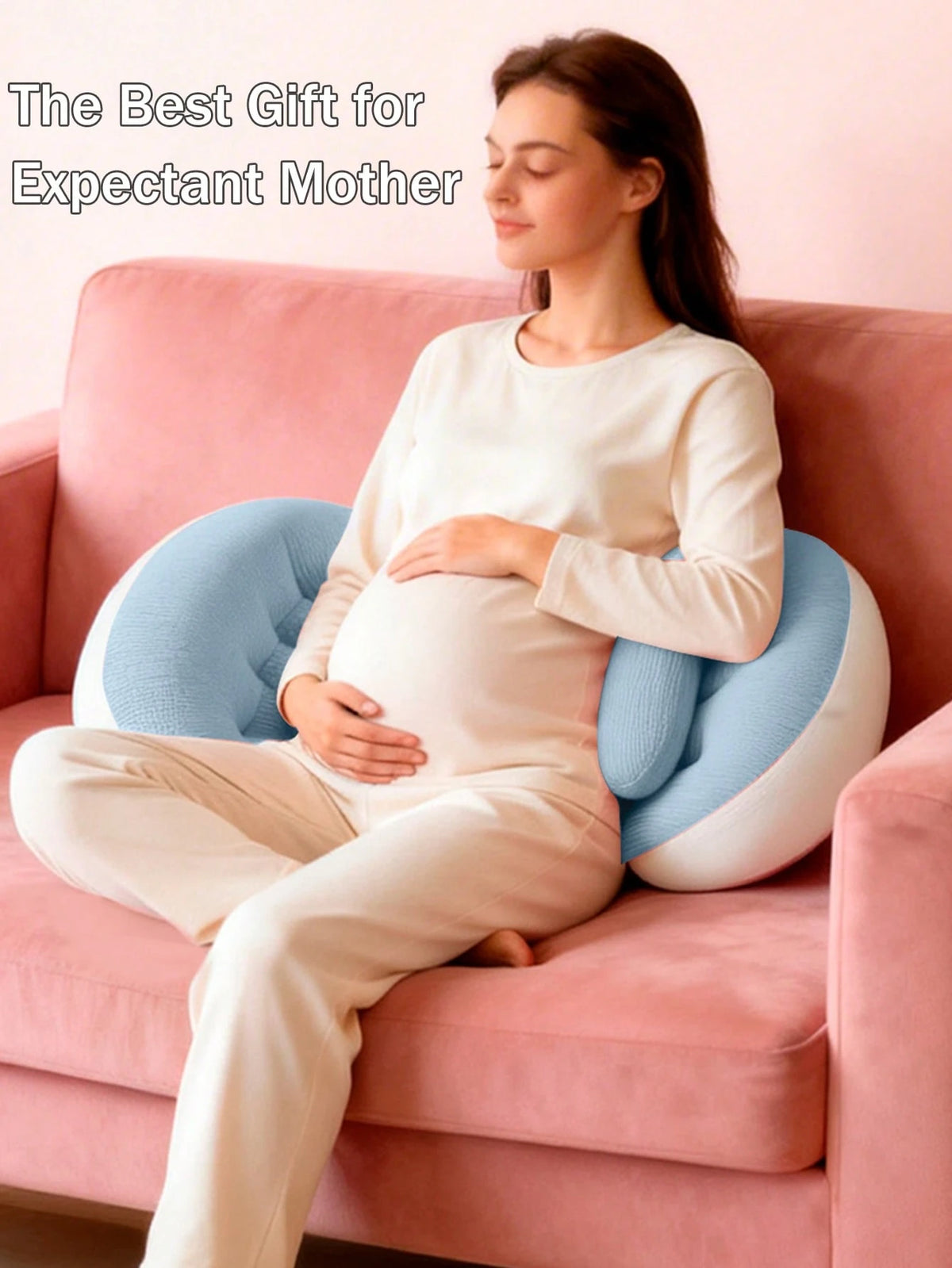 Ergonomic U-Shaped Pregnancy Pillow- Side Sleeper Maternity Support Cushion With Lumbar Protection, Provides Comfort For Abdomen And Back