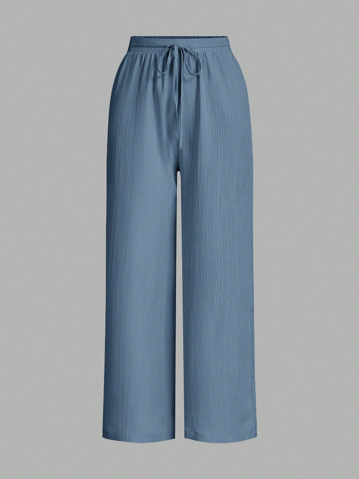 Essnce 3packs Summer Pants Women's Solid Color Waist-Tie Wide Leg Loose Casual Pants