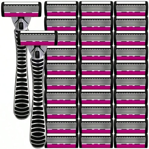 European And American Style Women's/Men's 6-Layer Razor, A Manual Shaving Set Providing A Smooth Shaving Experience, Suitable For 10 Occasions, Perfect For Men's And Women's Hair Removal, An Essential