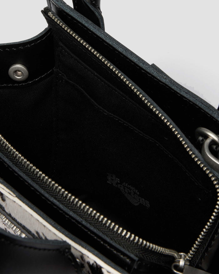 Extra Small Dalmatian Hair-On Leather Tote Bag
