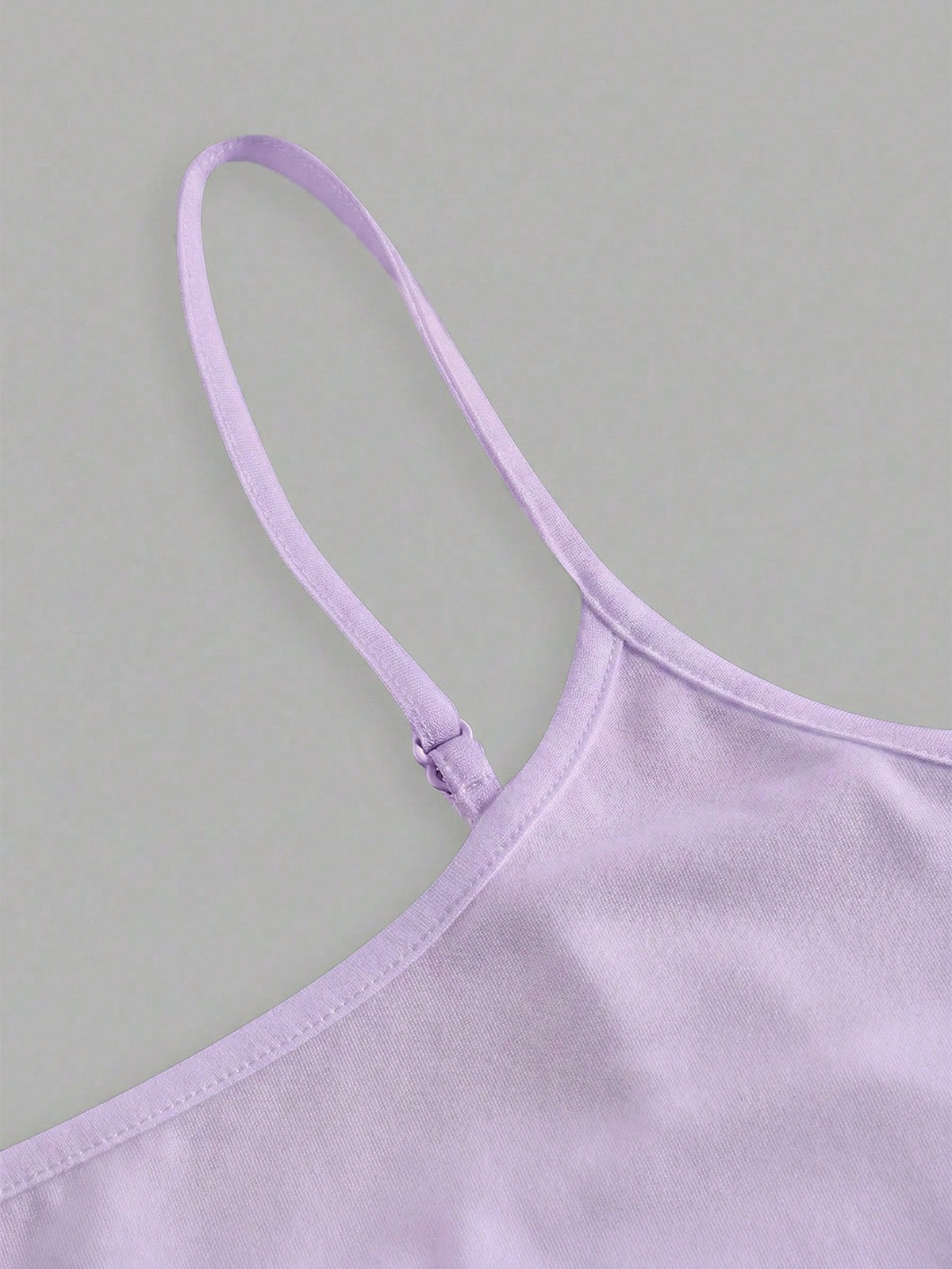 EZwear 3pcs/Set Women's Spaghetti Strap Cropped Camisole, Fitted Tank Tops For Summer, Pink/Yellow/Purple Pastel Women 3 Pack Cami Top