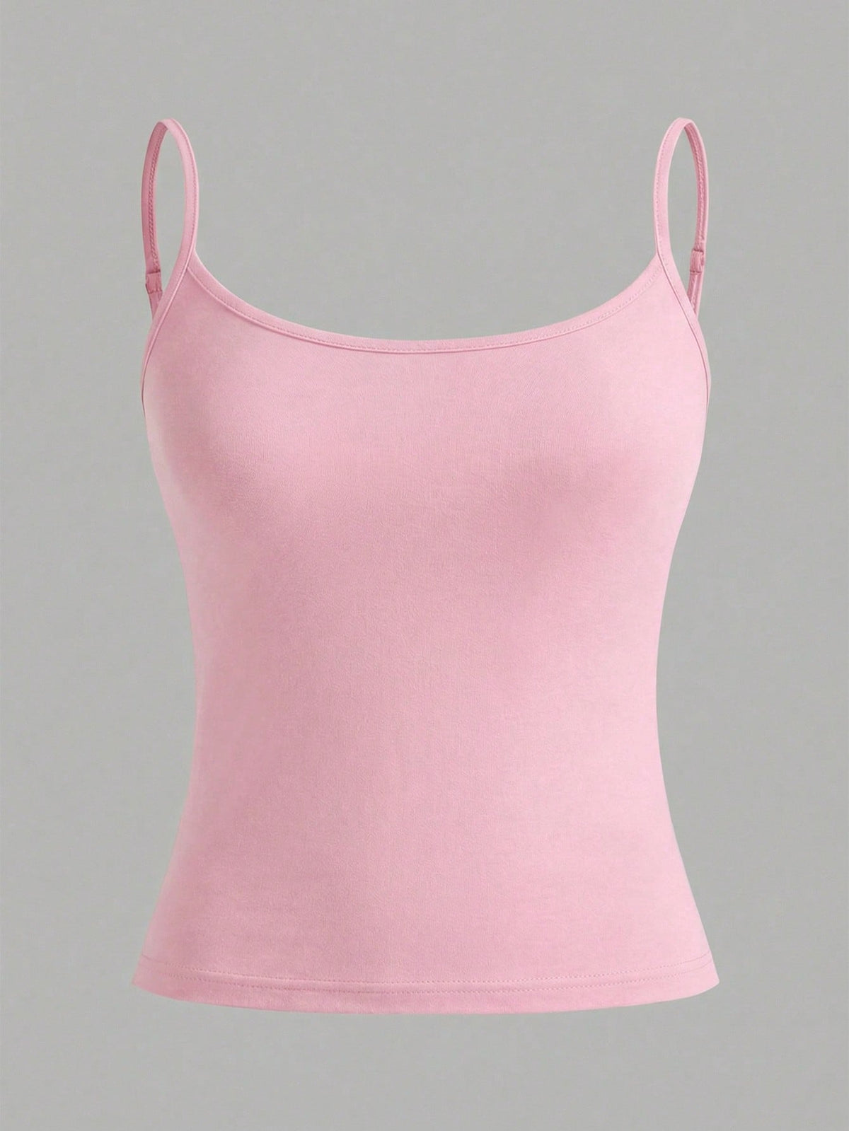 EZwear 3pcs/Set Women's Spaghetti Strap Cropped Camisole, Fitted Tank Tops For Summer, Pink/Yellow/Purple Pastel Women 3 Pack Cami Top