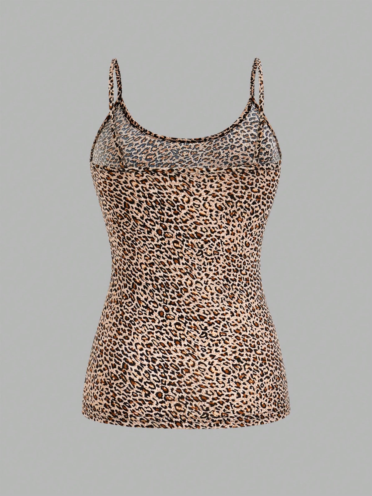 EZwear 4pcs Leopard & Zebra Printed Casual Minimalist Camisole Crop Top For Women, Suitable For Summer Back To School