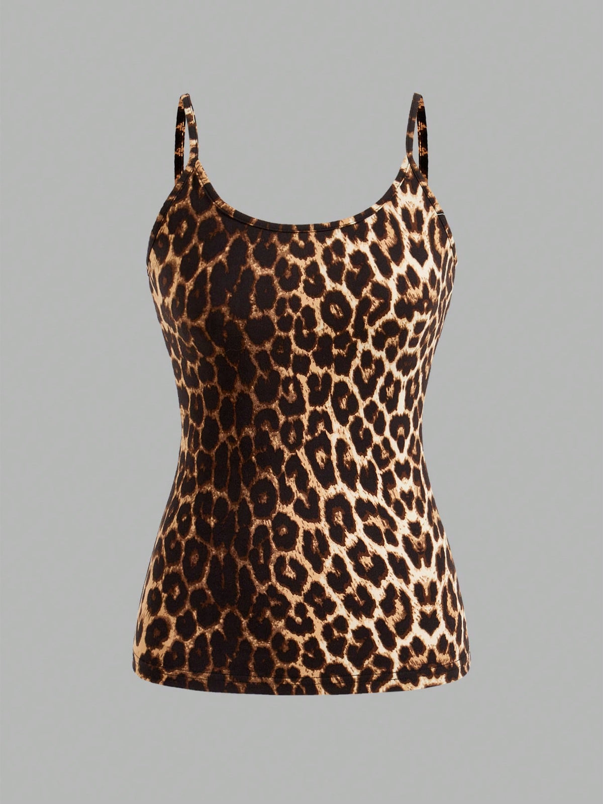EZwear 4pcs Leopard & Zebra Printed Casual Minimalist Camisole Crop Top For Women, Suitable For Summer Back To School