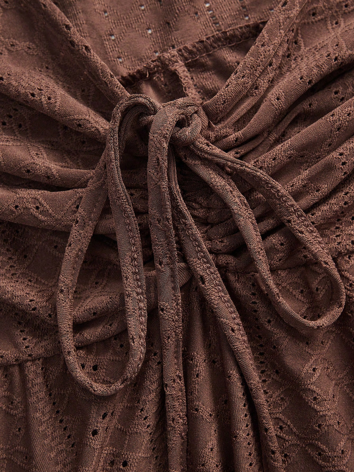EZwear Chocolate Brown Knit Camisole Top For Women