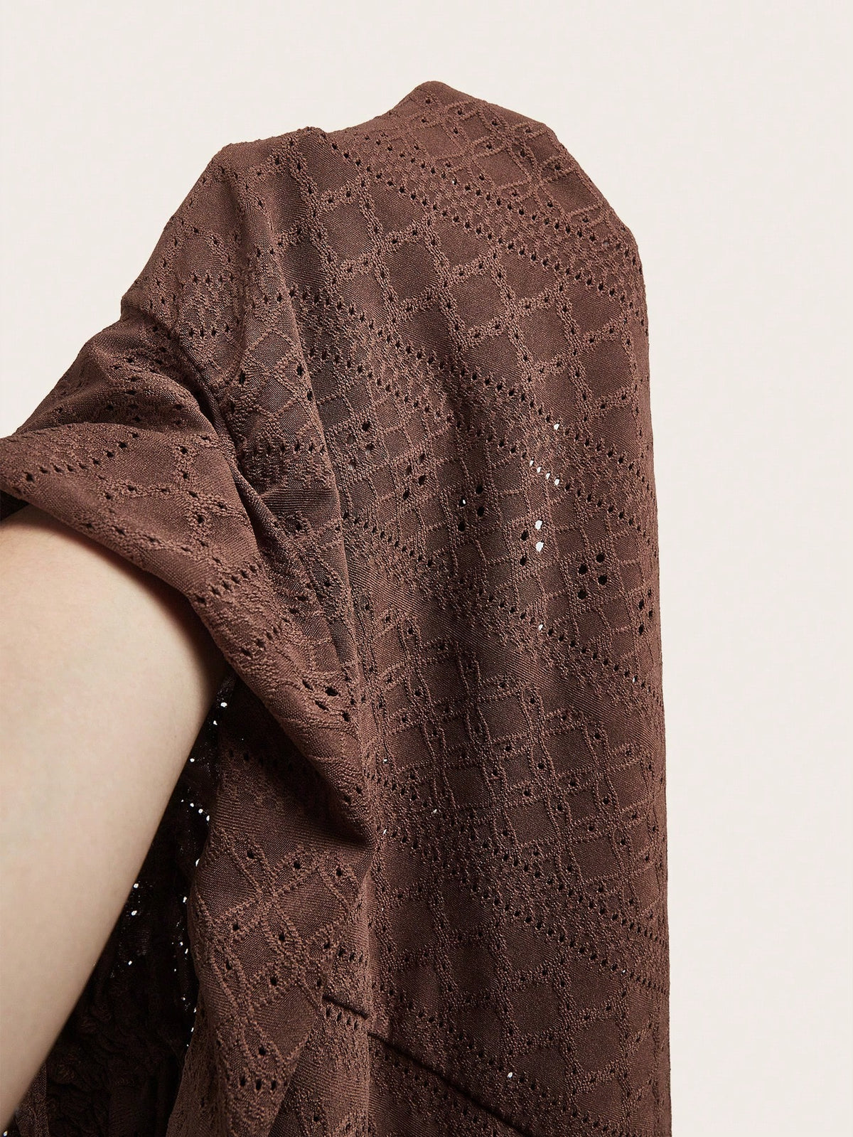 EZwear Chocolate Brown Knit Camisole Top For Women