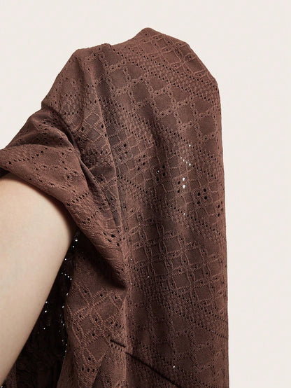 EZwear Chocolate Brown Knit Camisole Top For Women