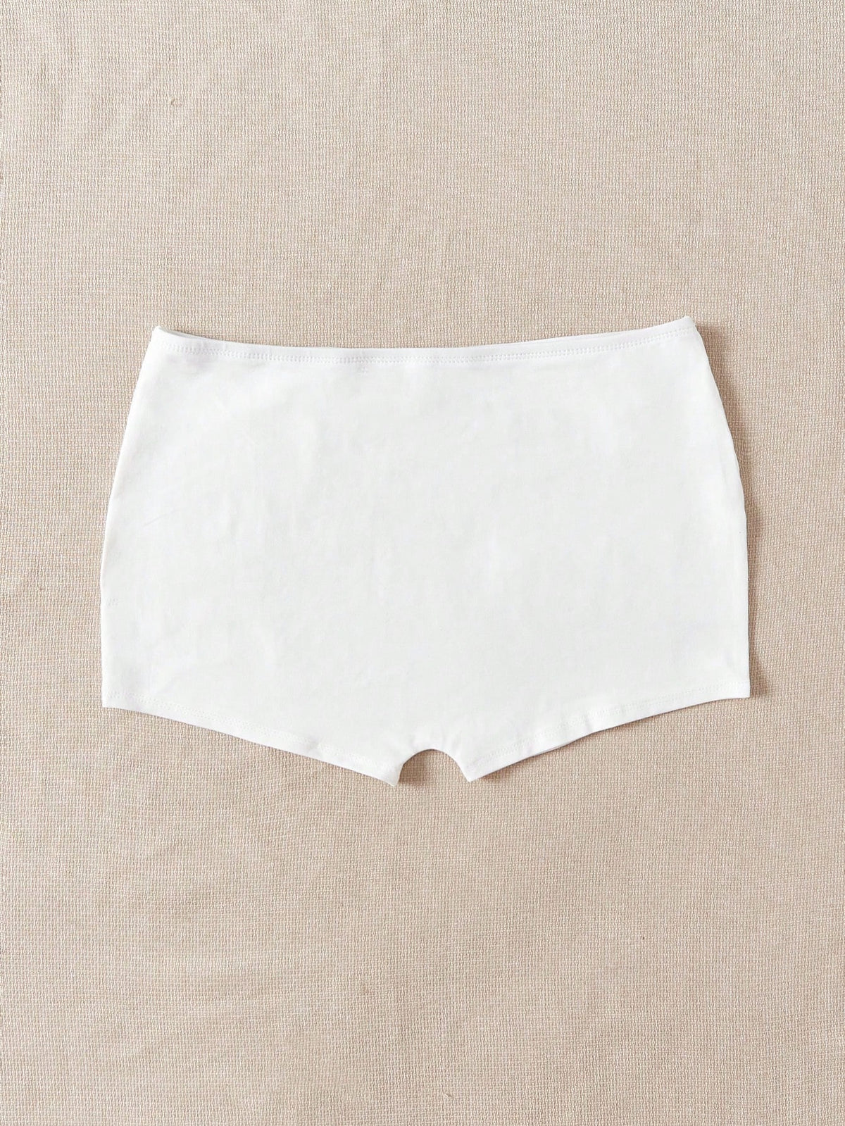 EZwear Solid Elastic Waist Casual Biker Shorts