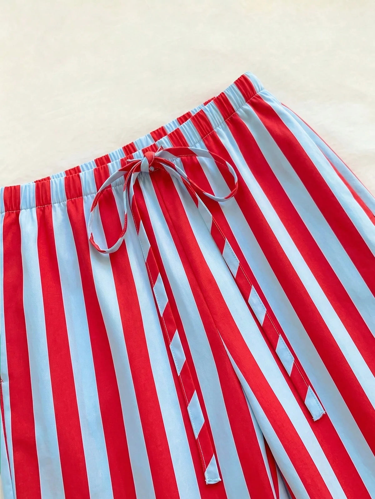EZwear Women's Casual Tie Waist Straight Leg Long Pants Suitable For Summer