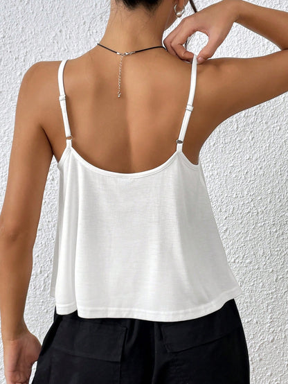 EZwear Women Simple Solid Color Cami Top
