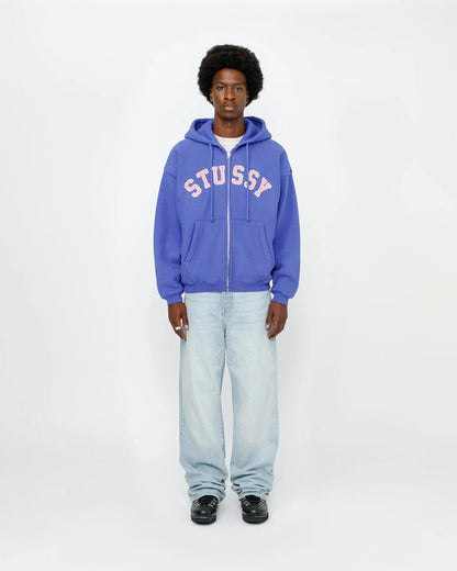 FADED GRAPHIC ZIP HOODIE - Four Street