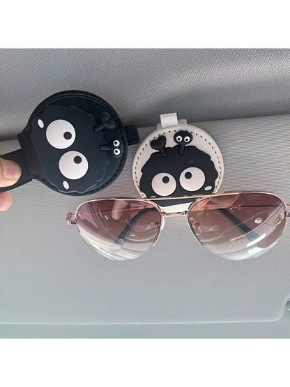 Fashionable Eyeglass Holder Clip, Embroidered Floral Design, Creative Car Visor Clip, Multi-Functional Ticket Clip, Bill And Card Organizer, Car Interior Eyewear Storage, Fun Decorative Accessory, Con
