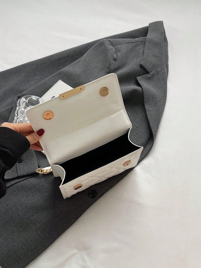 Fashionable Versatile Texture Chain Diagonal Bag