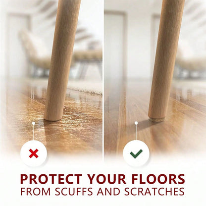 Felt Furniture Pads- 24/48 Pieces- Felt Floor Protectors- Chair Leg Felt Pads- Furniture Foot Felt Pads- Hardwood Floor Furniture Pads- Protect Floors, Reduce Noise (Brown, Beige, Round)
