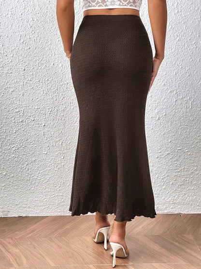 Firerie Lettuce Trim Mermaid Hem Skirt