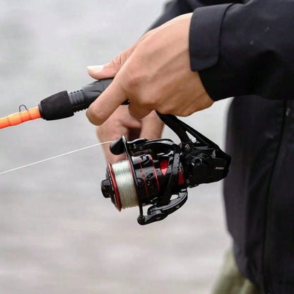 Fishing Reel- A Gear Ratio Rotary Reel That Can Withstand Up To 22 Lbs, Equipped With 5+1/7+1 Ball Bearings, And An Asymmetrical Rotary Reel Rotor Design.