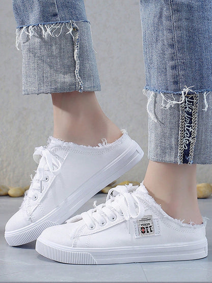 Flat Fashion Women's Slip-On Sneakers, Casual Versatile Slouchy Loafers