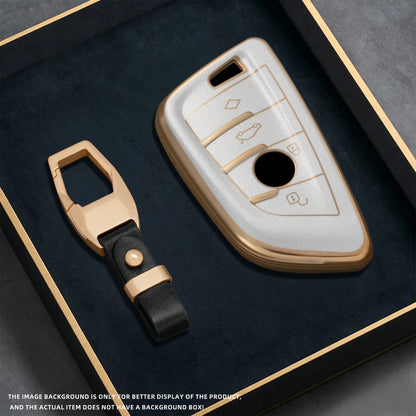 For BMW X1 X3 X5 X6 X7 1 3 5 6 7 Series G20 G30 G11 F15 F16 G01 G02 F48 Keyless TPU Car Key Case Cover Shell Fob Keychain