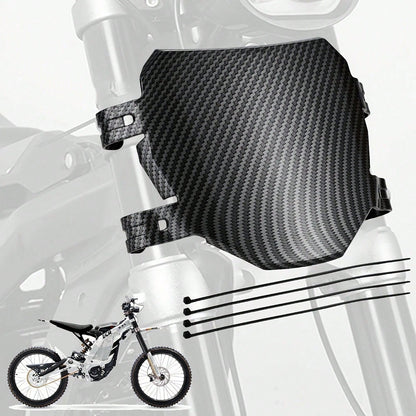 For Surron Front License Number Plate Carbon Fiber Pattern For Talaria Sting Stark Varg Motorcycle Accessories Registration Plate For Surron Lightbee S X E-Bike Only For Decoration