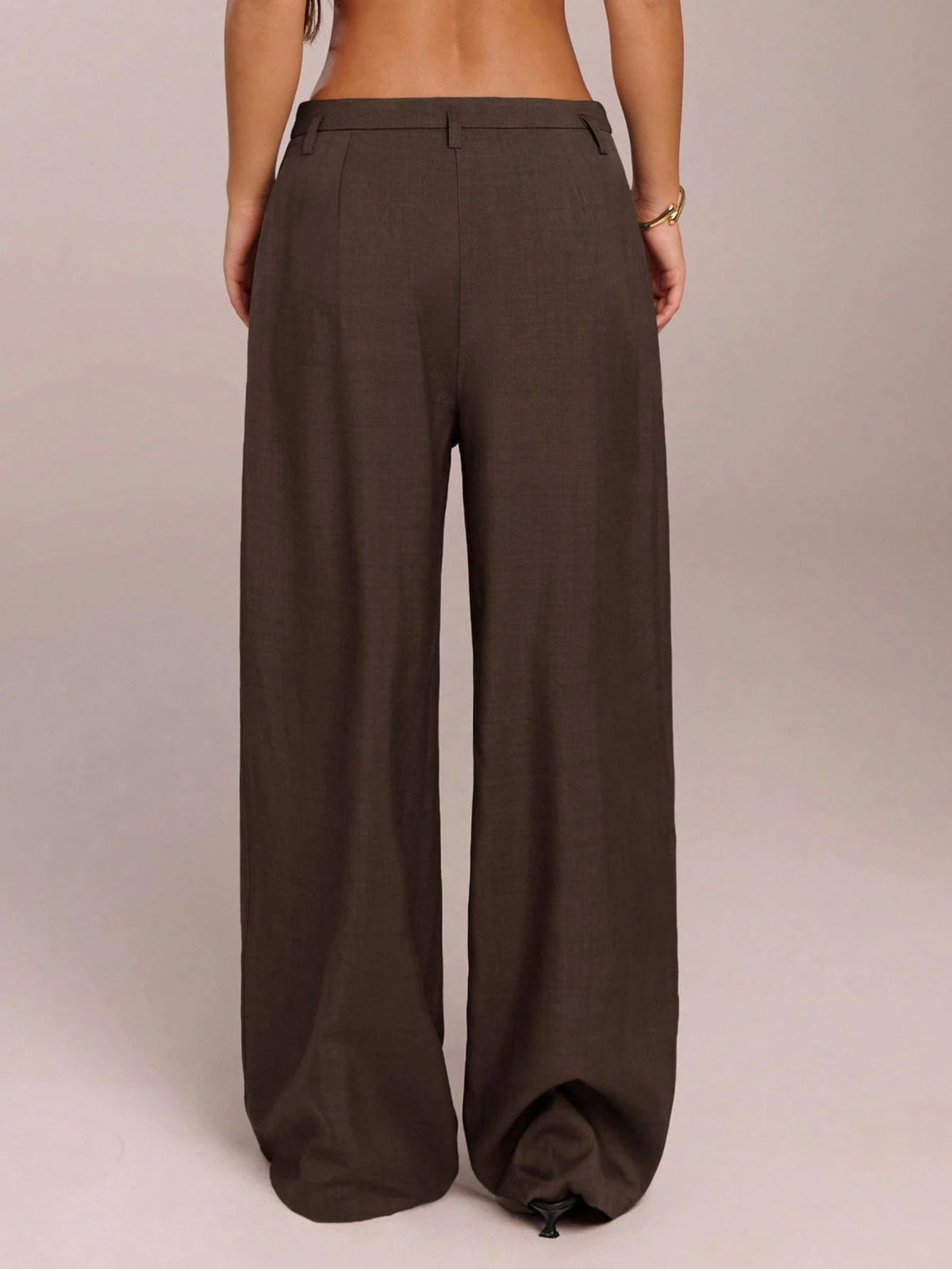 Forever 21 Women Pants Business Casual Women Western Wear Wide Leg Office Baggy Pants Professional Office Wear Grey Brown Pants For Women Work Women Dress Pants Business Casual Pants For Women W