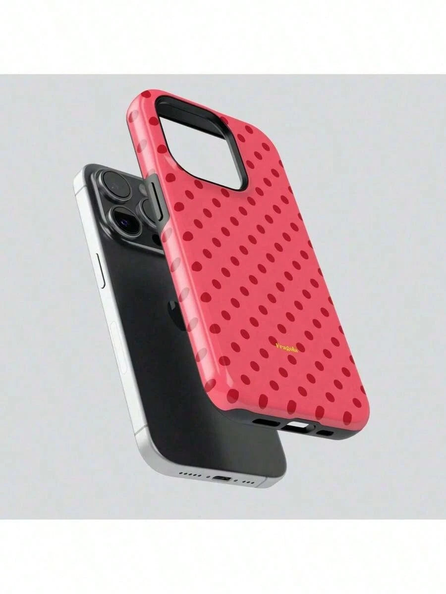 Fragola CUPCAKE Phone Case- Red Polka Dot Design Suitable For IPhone17/IPhone17 Air/IPhone17 Pro/IPhone17 Pro Max/16 Pro Max/15 Pro Max/14 Pro Max/13